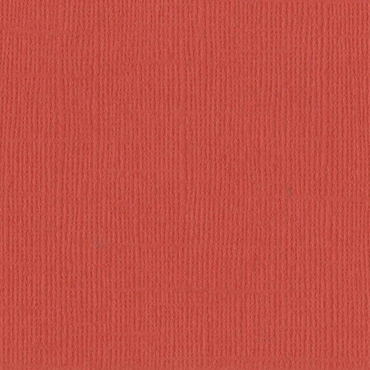 Bazzill 12 x 12 Textured Cardstock - Flamingo
