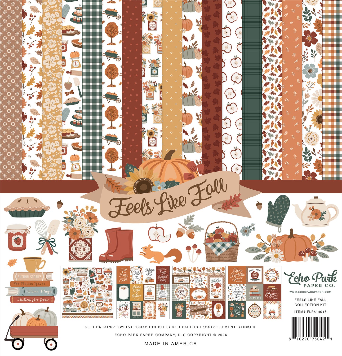 Echo Park - Feels Like Fall Collection - 12 x 12 Collection Kit