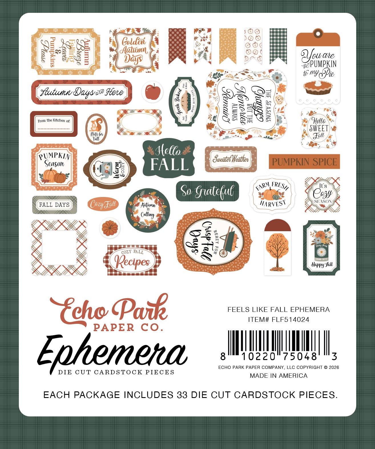 Echo Park - Feels Like Fall Collection - Ephemera