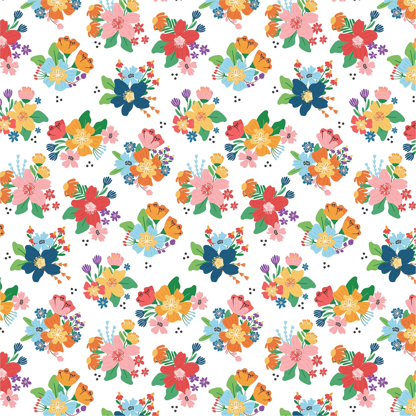 Echo Park - Freshly Picked Collection - 12 x 12 Double Sided Paper - Just Picked Florals
