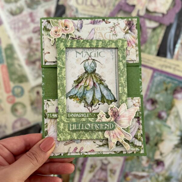 Graphic 45 - Fairy Boutique Collection - Chipboard Pieces Tags & Frames