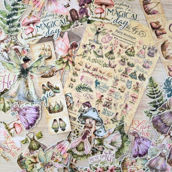 Graphic 45 - Fairy Boutique Collection - Ephemera Set
