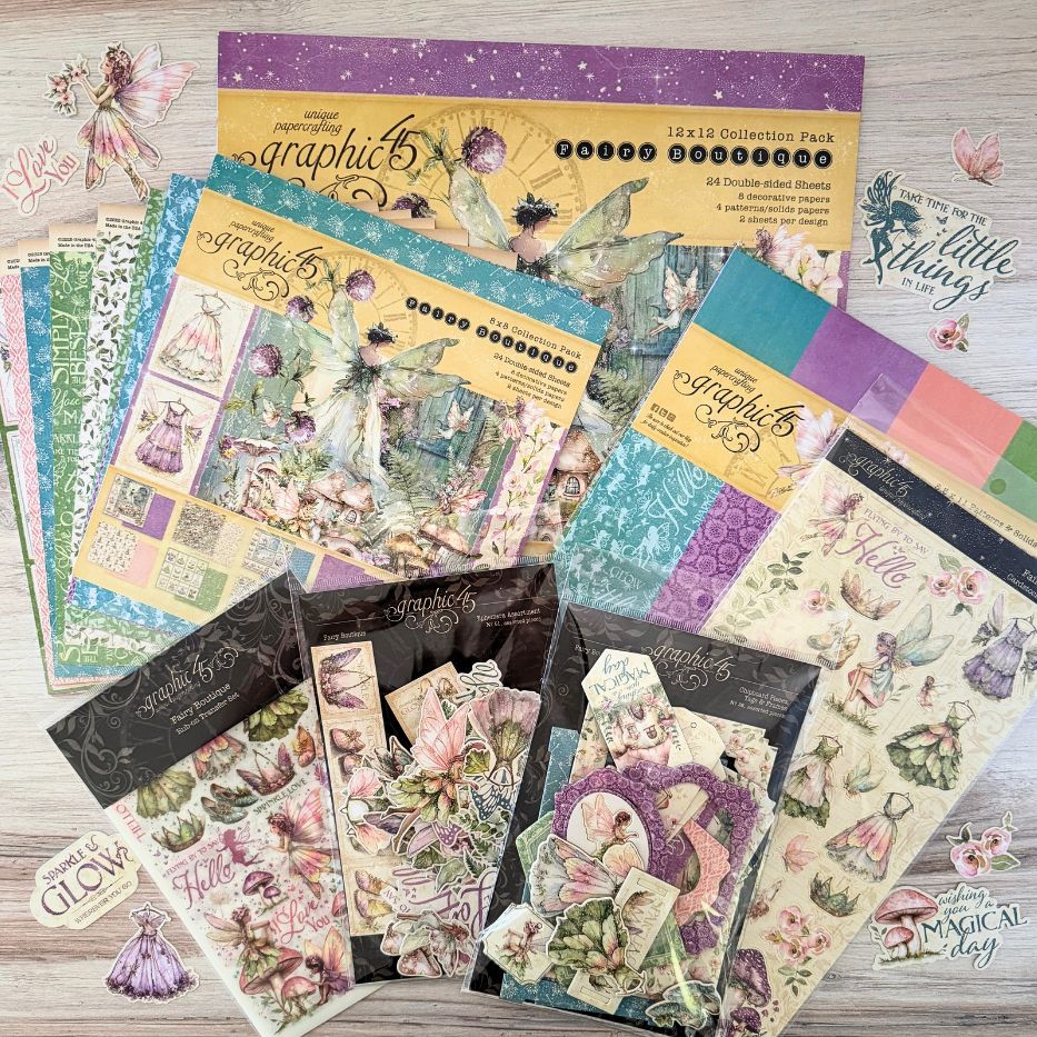 Graphic 45 - Fairy Boutique Collection - Ephemera Set