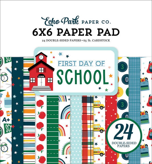 Echo Park - First Day of School Collection - 6 x 6 Paper Pad