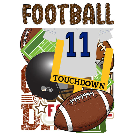 SSC - Go Big Sports Collection - Football Laser Cut Scrapbook Ephemera Embellishments