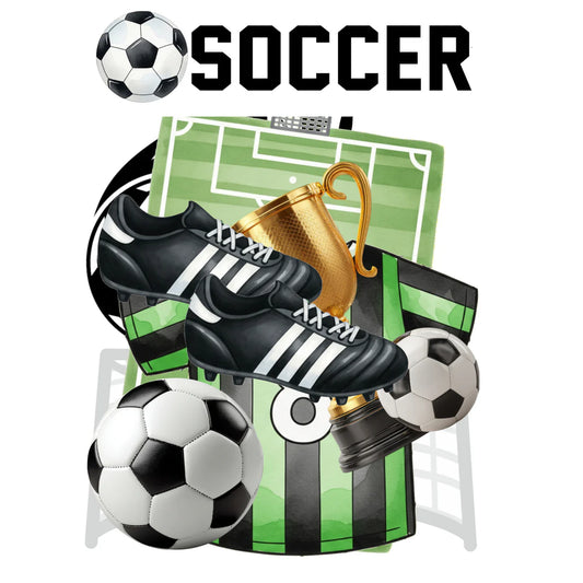 SSC - Go Big Sports Collection - Soccer Laser Cut Scrapbook Ephemera Embellishments