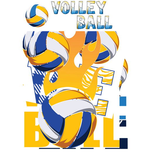 SSC - Go Big Sports Collection - Volleyball Cut Scrapbook Ephemera Embellishments