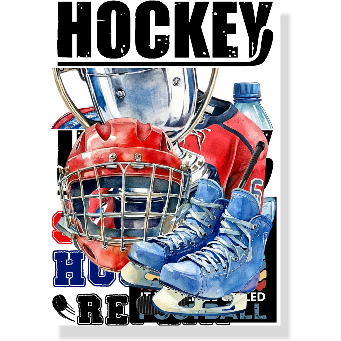 SSC - Go Big Sports Collection - Hockey Laser Cut Scrapbook Ephemera Embellishments