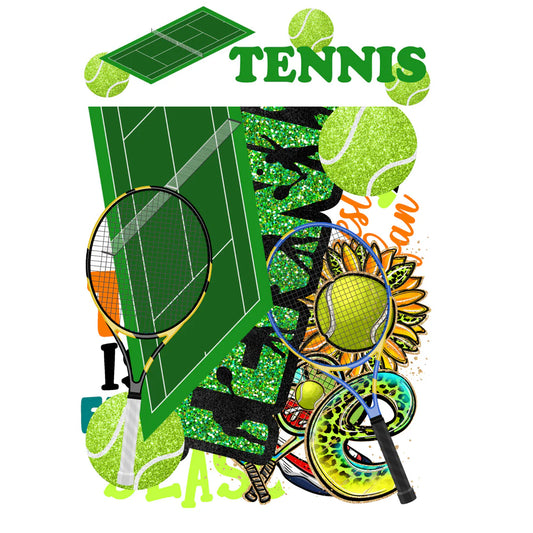 SSC - Go Big Sports Collection - Tennis Laser Cut Scrapbook Ephemera Embellishments