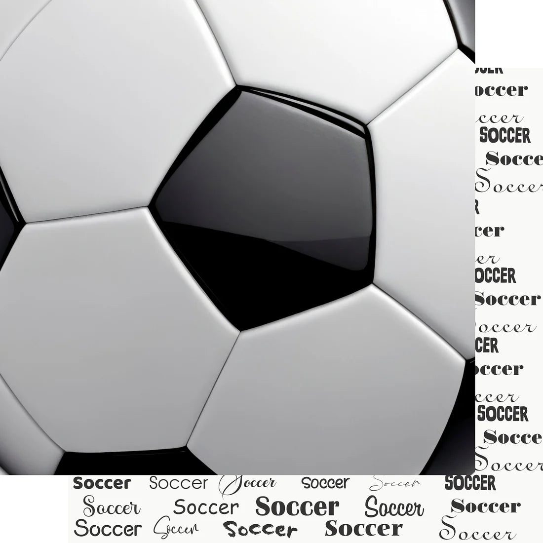 SSC -Go Big Sports Collection - Soccer - 12 x 12 Double-Sided Scrapbook Paper