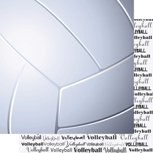 SSC -Go Big Sports Collection - Volleyball - 12 x 12 Double-Sided Scrapbook Paper