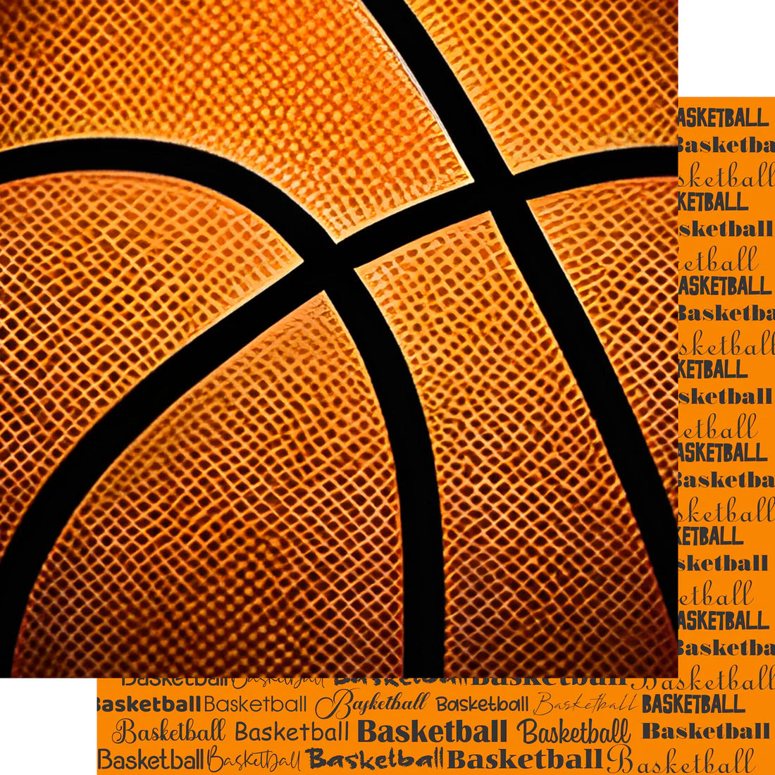 SSC -Go Big Sports Collection - Basketball - 12 x 12 Double-Sided Scrapbook Paper
