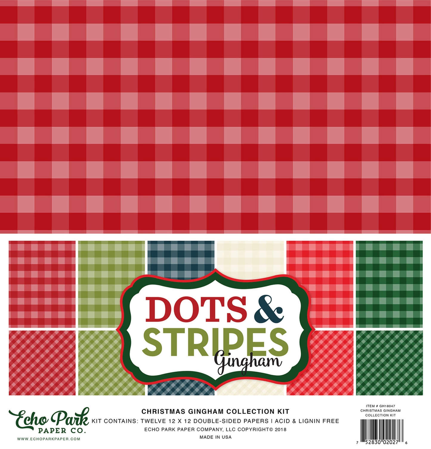 Echo Park Dots & Stripes Gingham