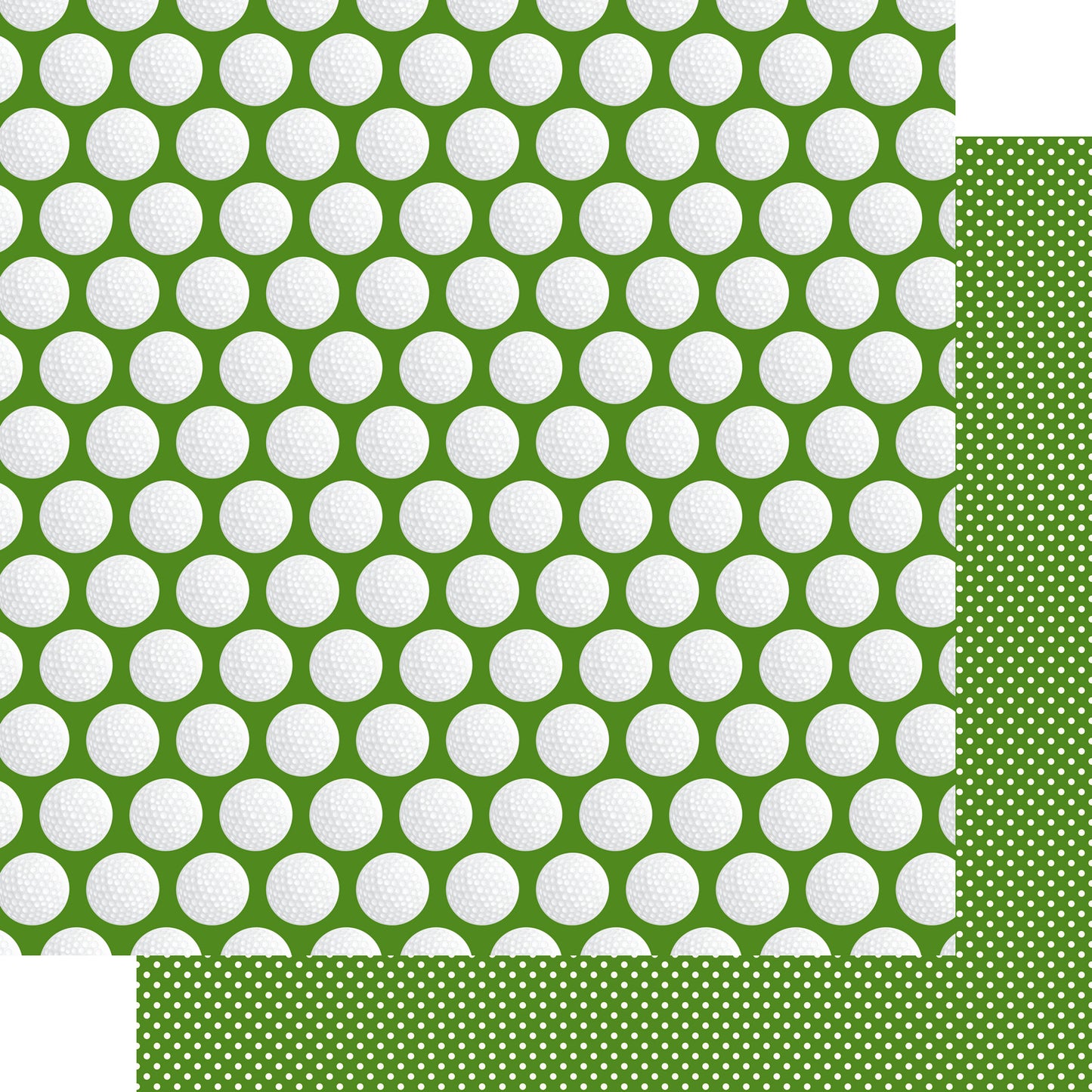 SSC Designs - Golfing Collection -  Golfing 12 x 12 Double-Sided Scrapbook Paper
