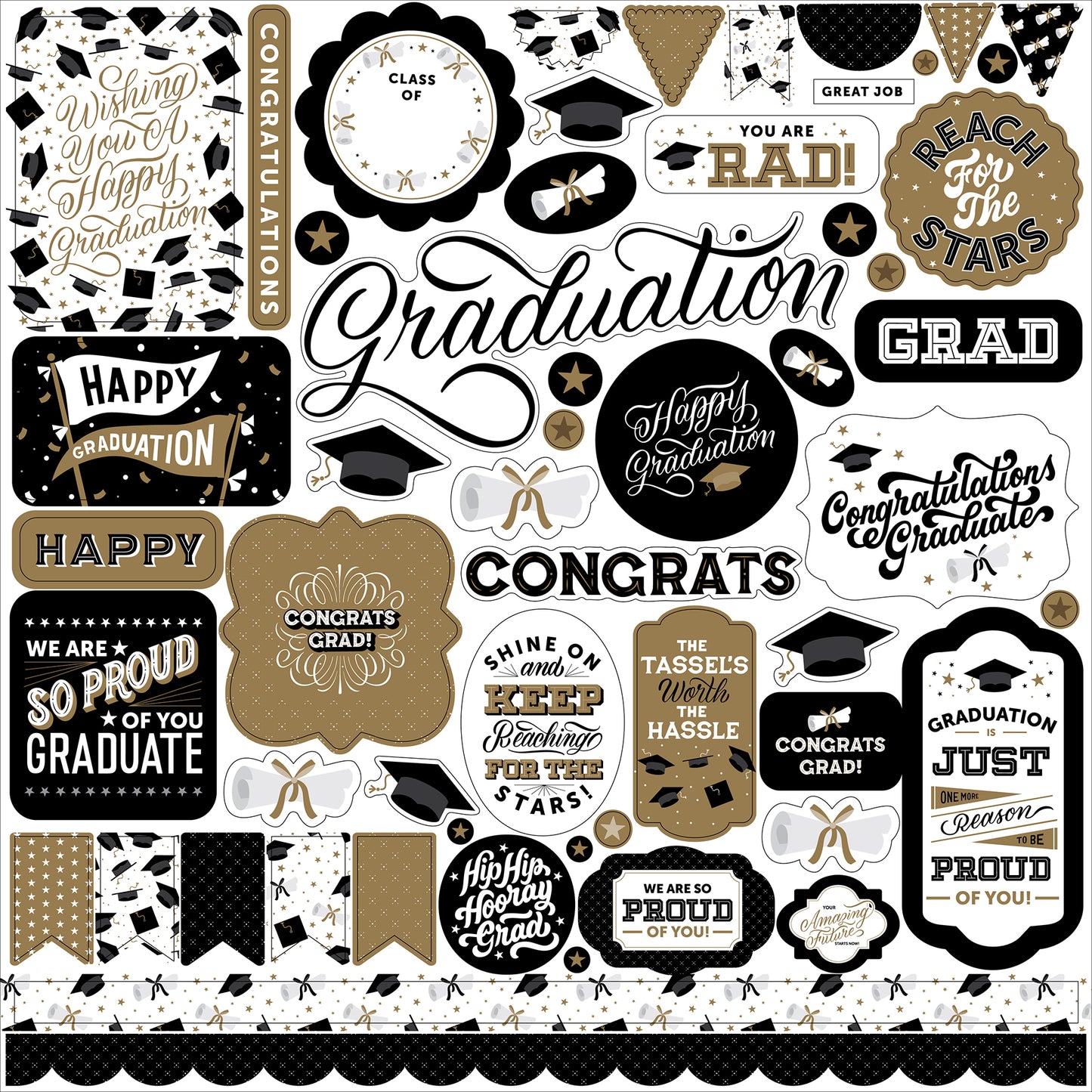Echo Park - Graduation Collection - Element Stickers