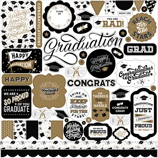 Echo Park - Graduation Collection - Element Stickers