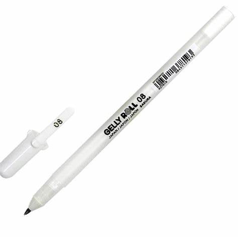 Sakura - Gelly Roll Gel Pens - Opaque White - Medium Point 08