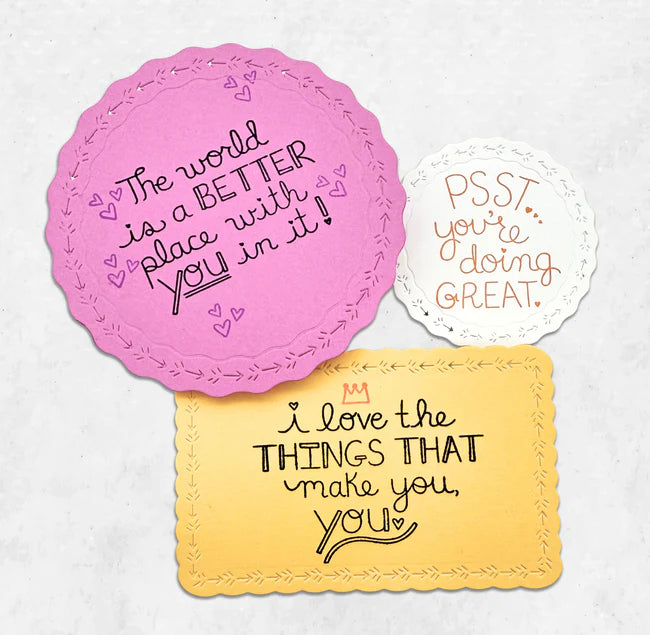 Emily Moore Designs - Full Circle Collection - Clear Photopolymer Stamps - Gentle Reminders