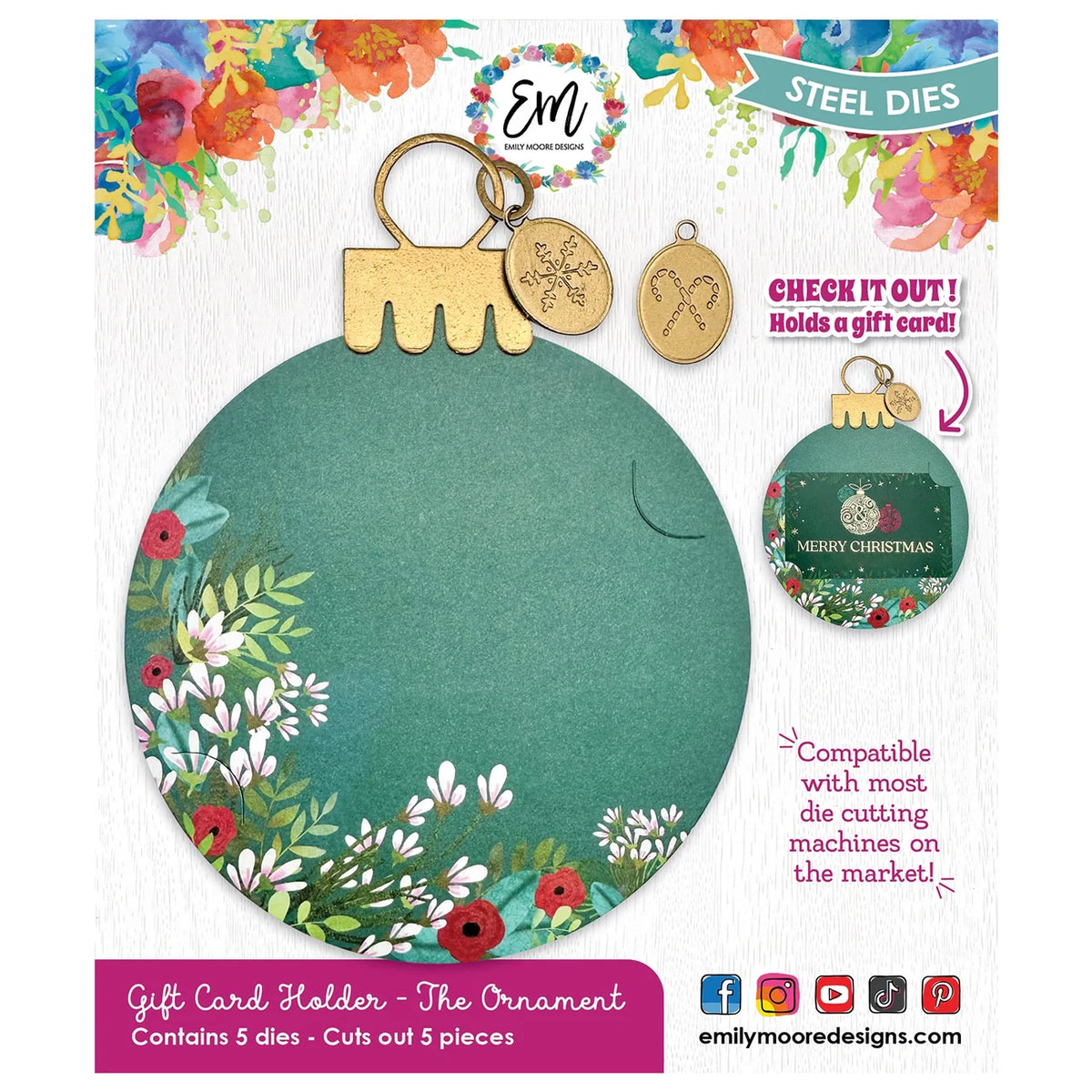 Emily Moore Designs - Dies - Gift Card Holder - The Ornament
