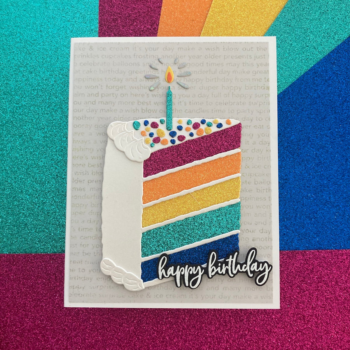 Encore Paper - 12 x 12 Glitter Luxe Cardstock - Dragonfly