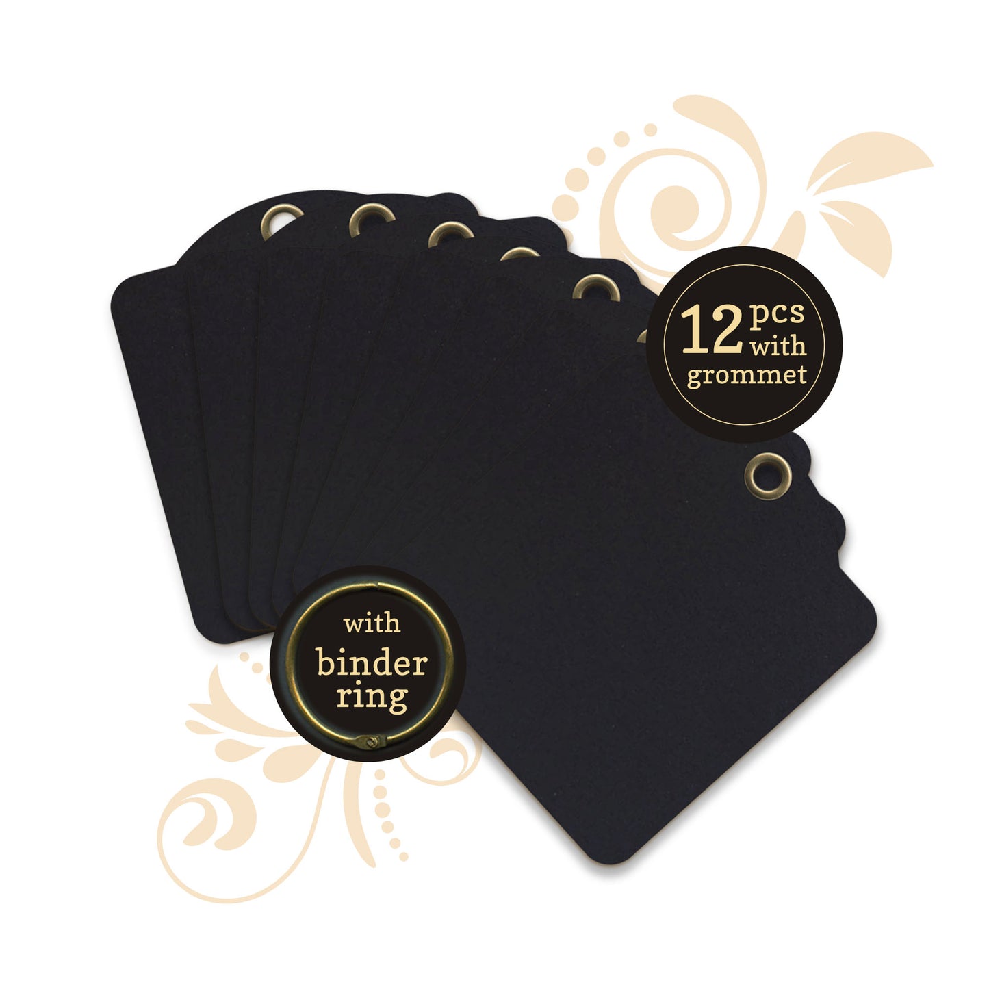 Graphic 45 Artist Trading Cards - Black
