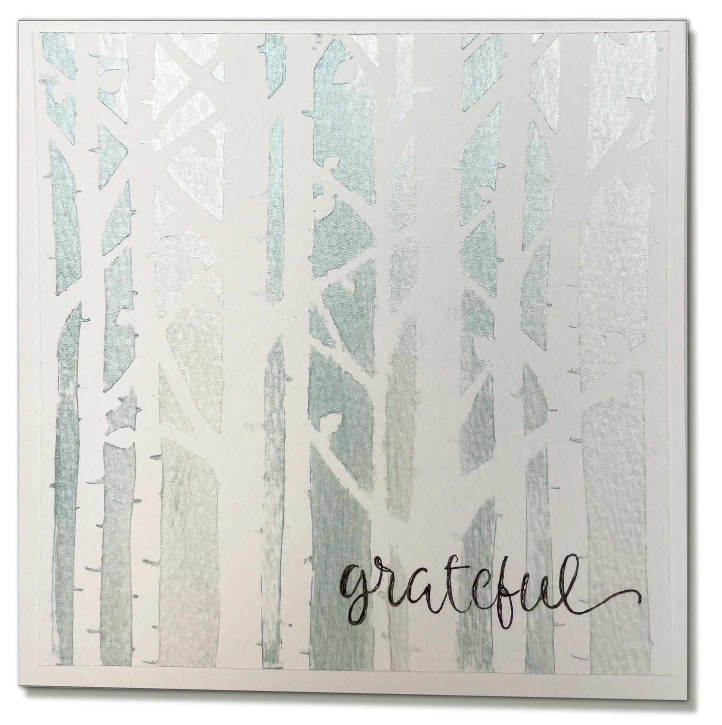 The Crafter's Workshop - 6 x 6 Stencil - Birch Trees