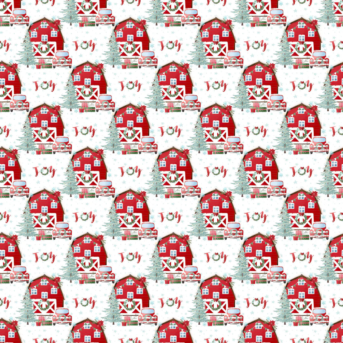SSC Designs - Highland Cow Christmas Collection - 12 x 12 Double-Sided Scrapbook Paper -  Holy Cow It's Snowing