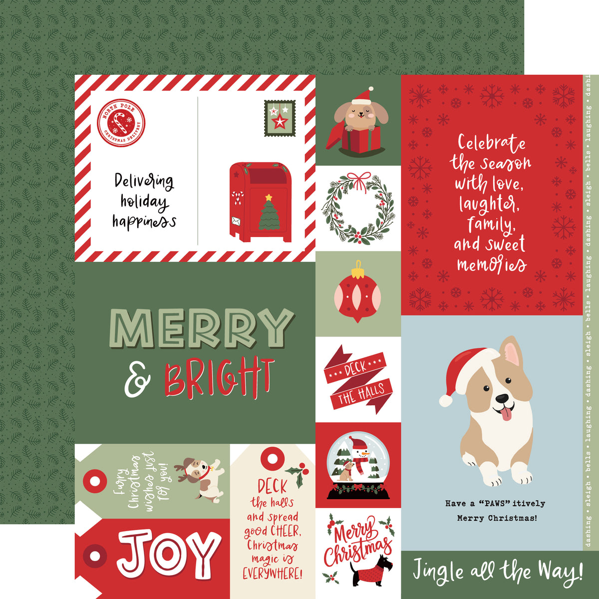 Echo Park - Here Comes Santa Paws Collection - 12 x 12 Collection Kit