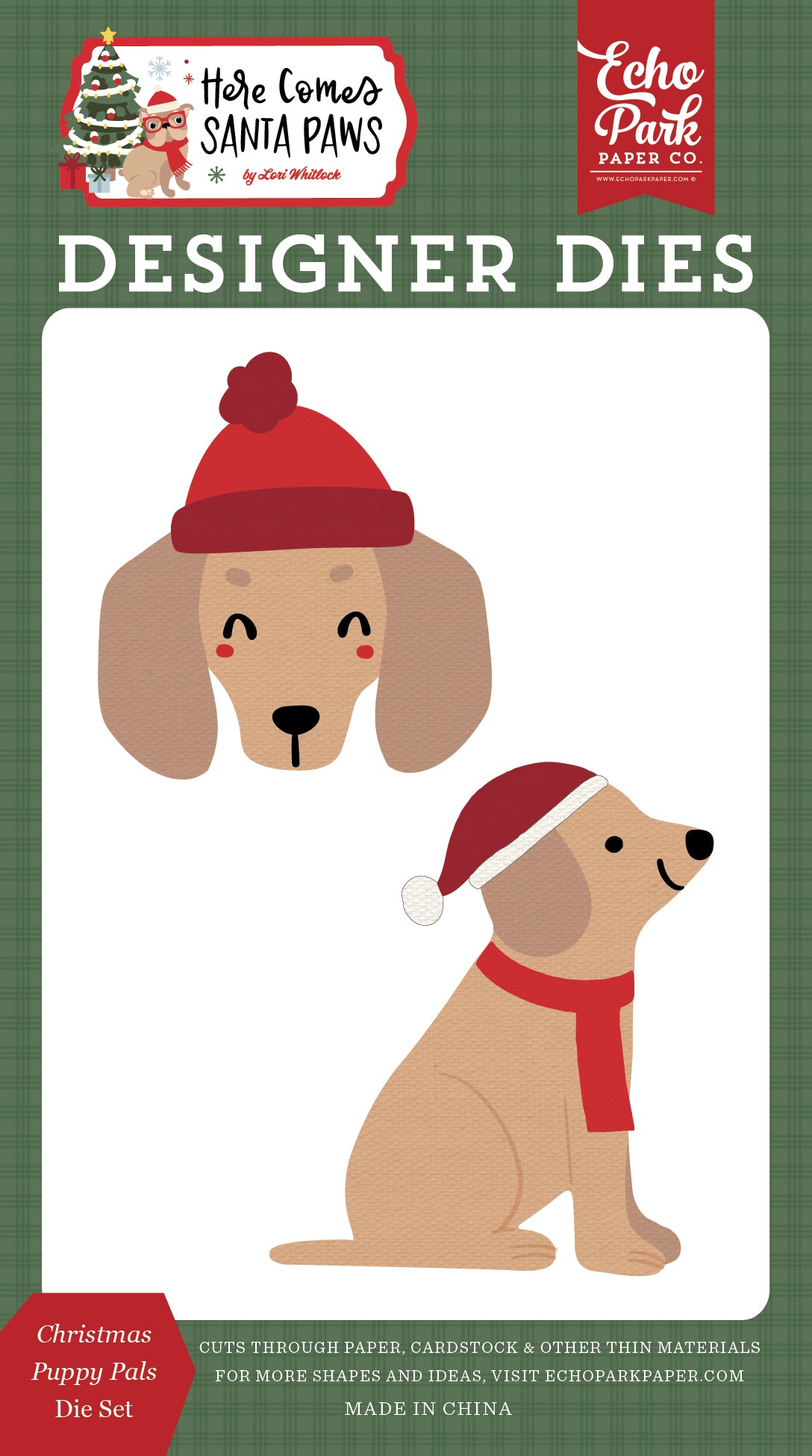 Echo Park - Here Comes Santa Paws: Christmas Puppy Pals Small Die Set