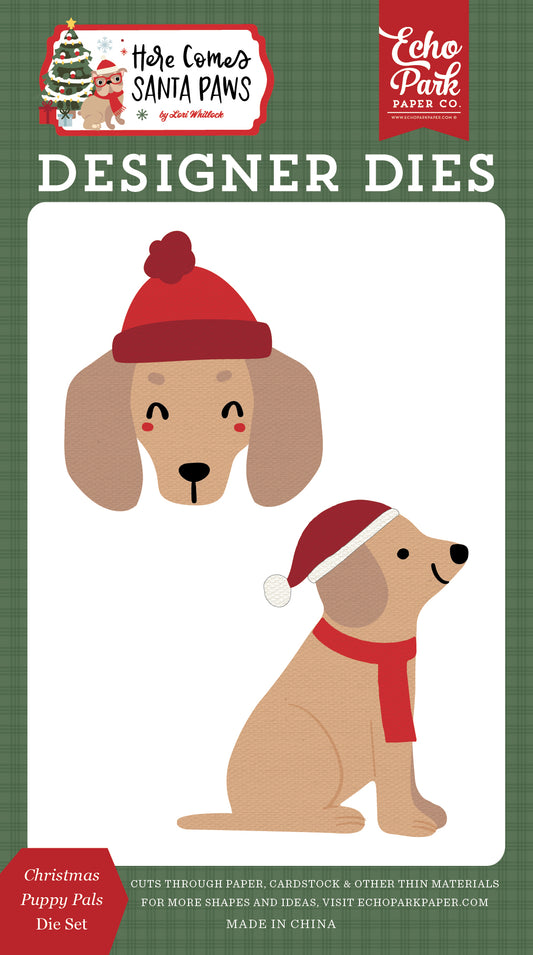 Echo Park - Here Comes Santa Paws: Christmas Puppy Pals Small Die Set