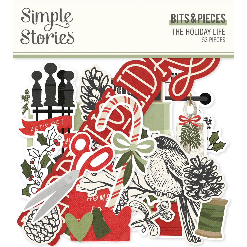 Simple Stories - The Holiday Life Collection - Ephemera - Bits and Pieces