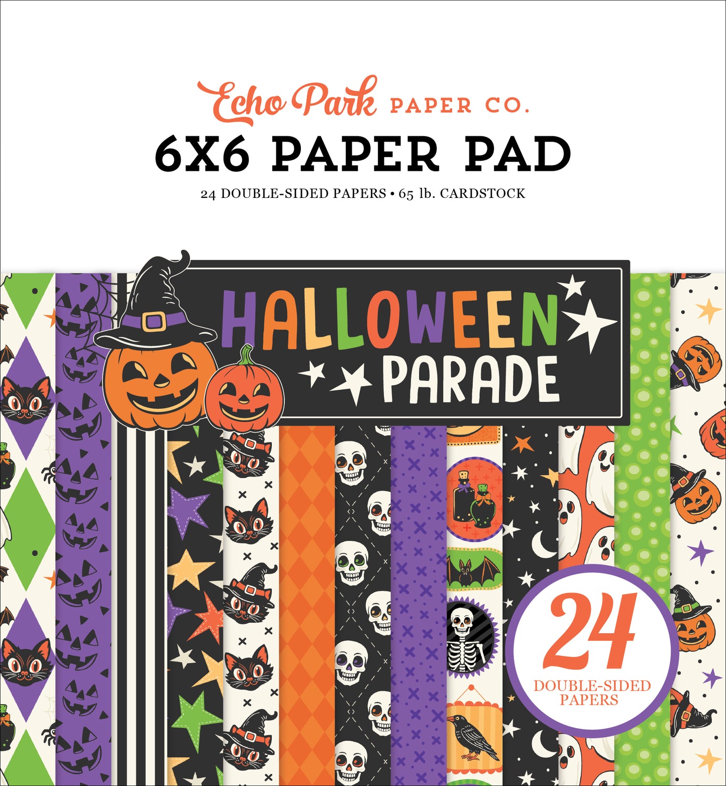 Echo Park - Halloween Parade Collection - 6 x 6 Paper Pad