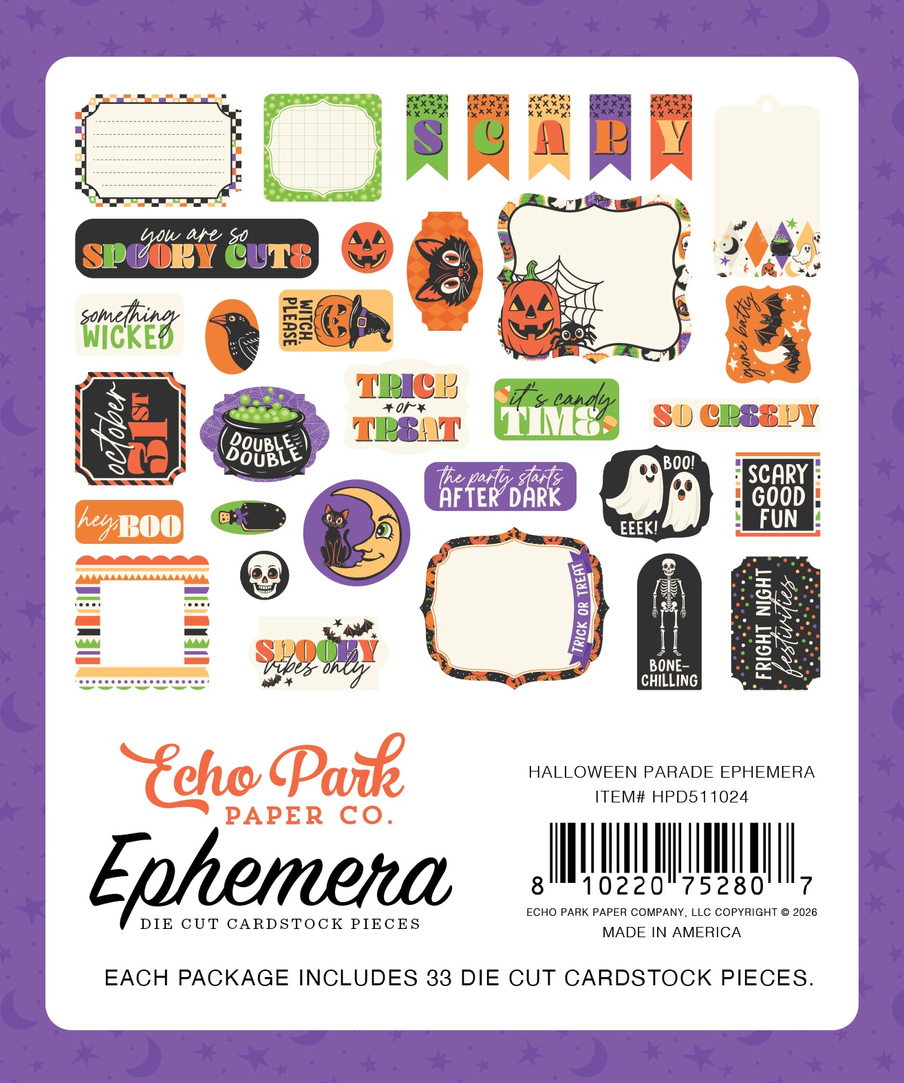 Echo Park - Halloween Parade Collection - Ephemera