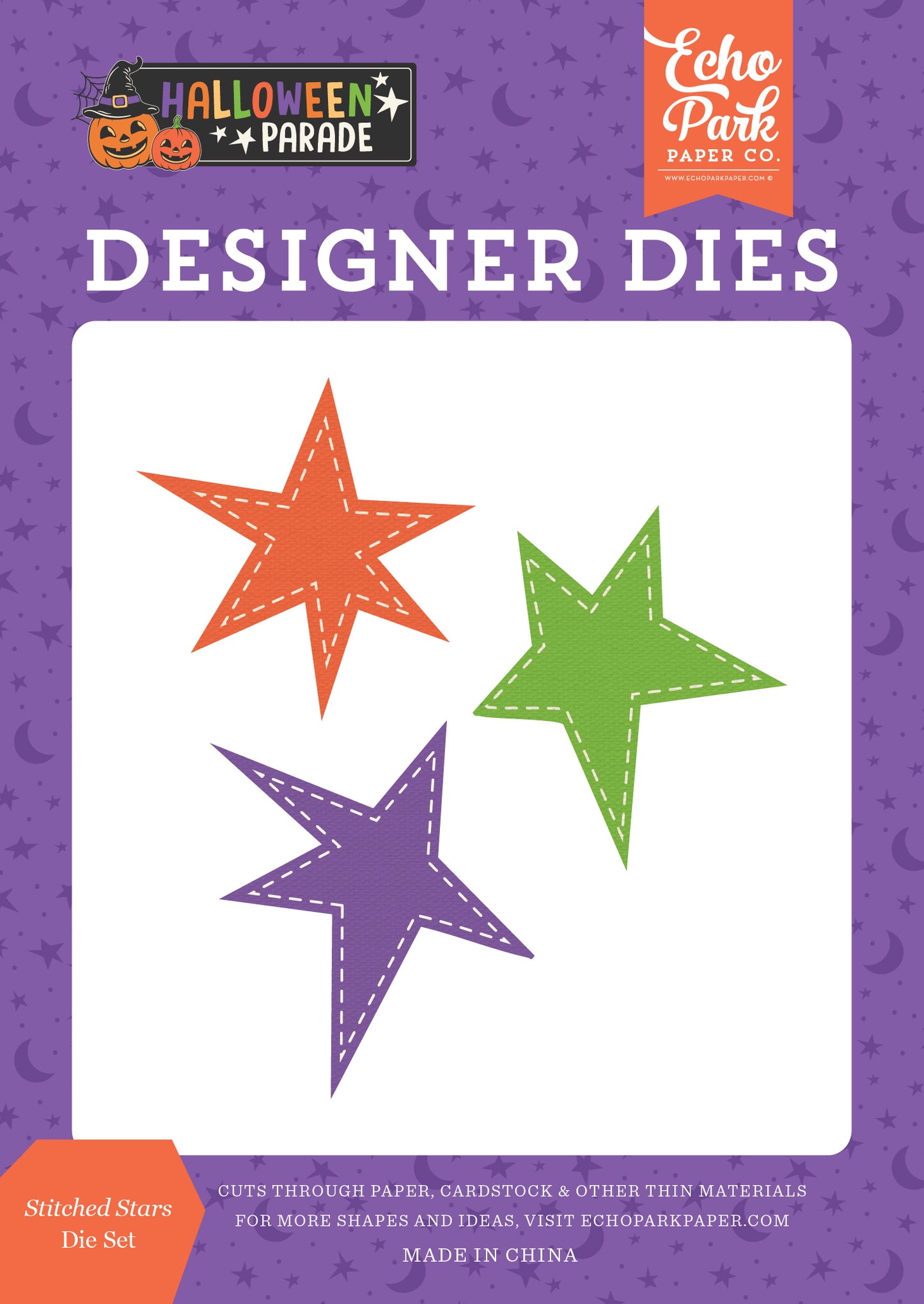 Echo Park - Halloween Parade Collection - Designer Dies - Stitched Stars