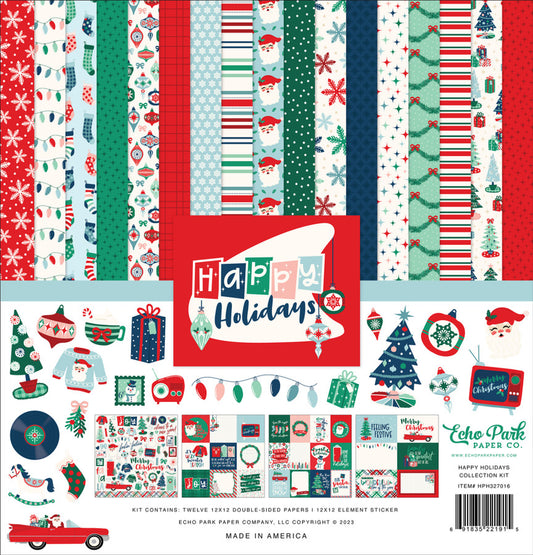 Echo Park Happy Holidays 12 x 12 Collection Kit