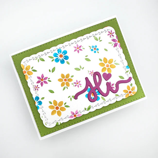 Elizabeth Moore Designs - Layered Stencils - Field Of Flowers