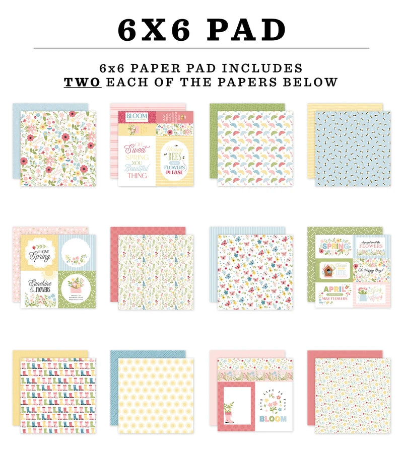 Echo Park - In Full Bloom Collection - 6 x 6 Paper Pad