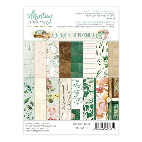 Mintay Papers - Nana's Kitchen Collection - 6 x 8 Paper Pad - Add-On hi