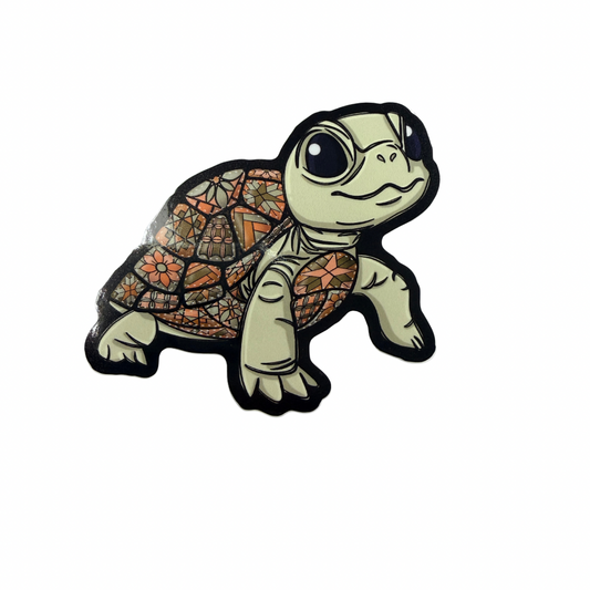 For Art Sake Stickers -  3" Sticker - Turtle