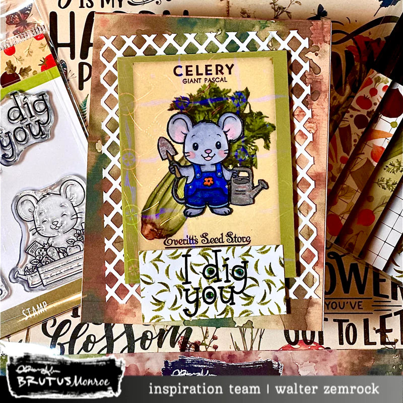 Brutus Monroe - Rooted In Kindness Collection - Clear Photopolymer Stamps - Theodore's Garden