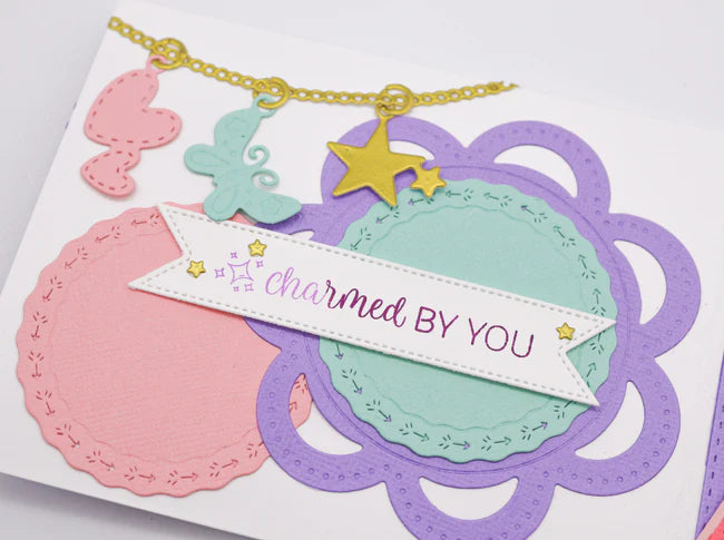 Emily Moore Designs -  Clear Photopolymer Stamps - Special Kind Of Charm Stamp Set