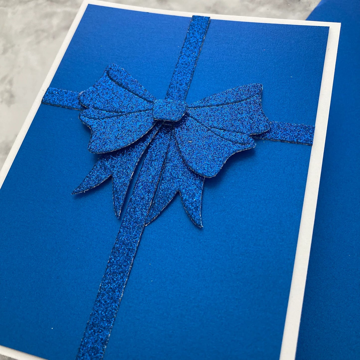 Encore Paper - 12 x 12 Glitter Luxe Cardstock - Sapphire