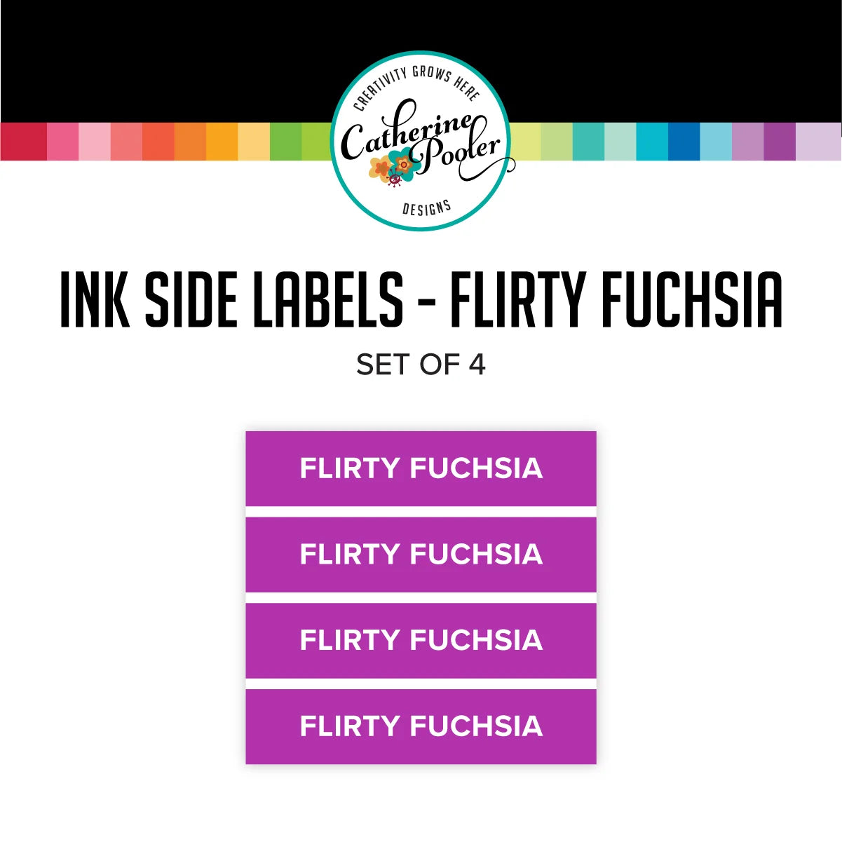Catherine Pooler Designs - Ink Pad Side Labels - Flirty Fuchsia