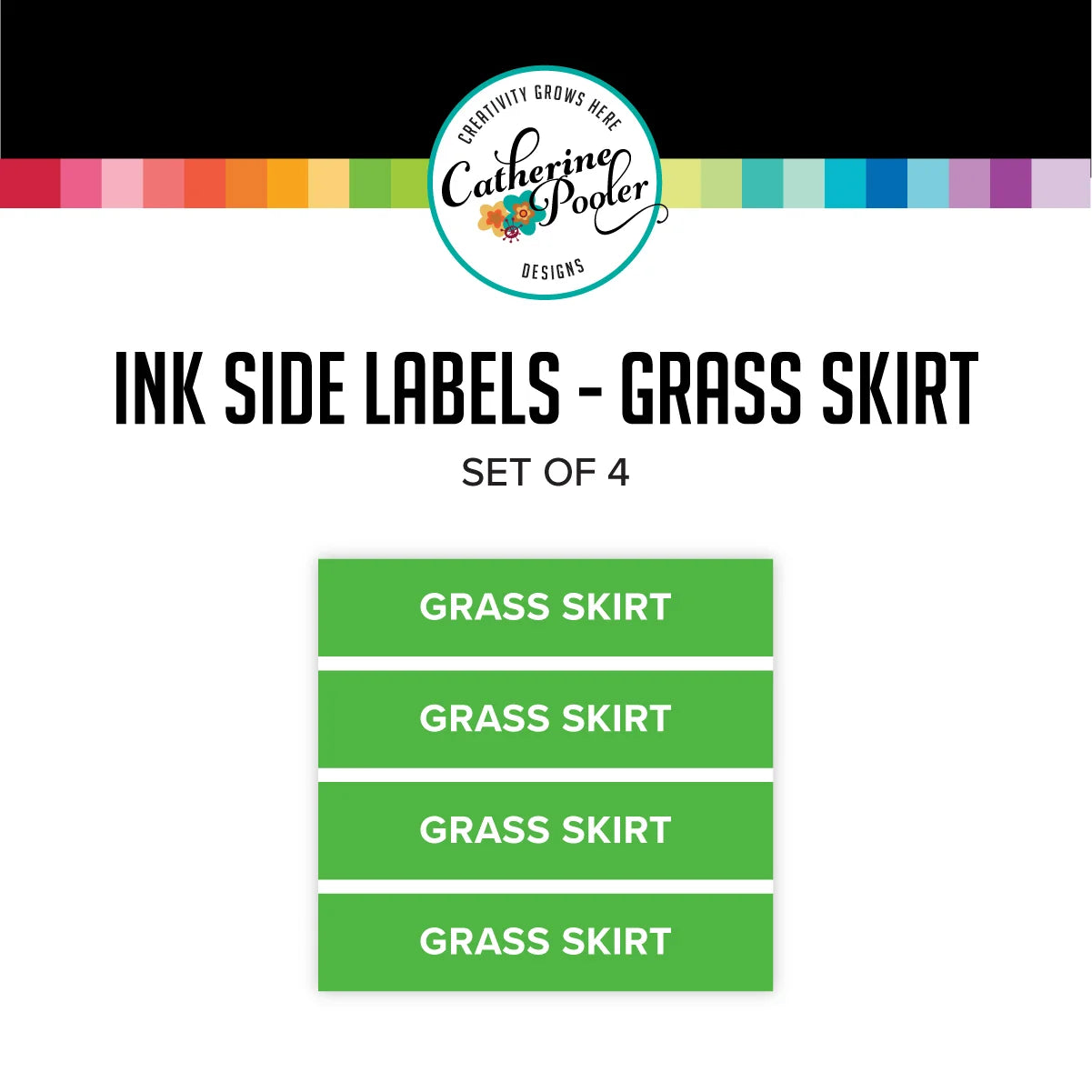 Catherine Pooler Designs - Ink Pad Side Labels - Grass Skirt