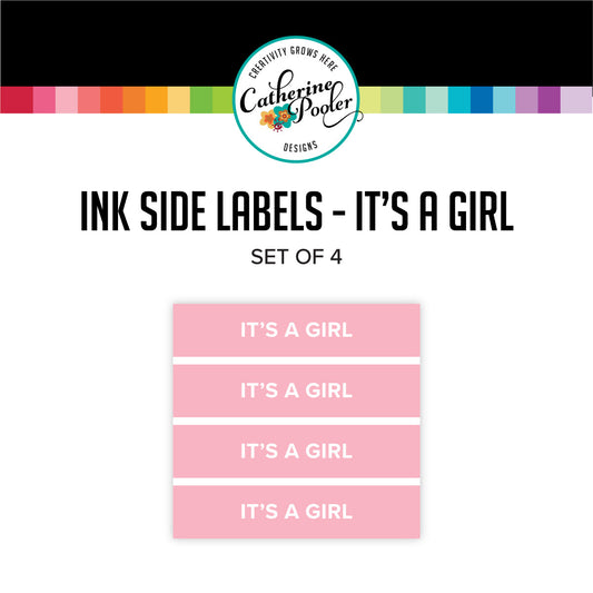 Catherine Pooler Designs - Ink Pad Side Labels - It's A Girl