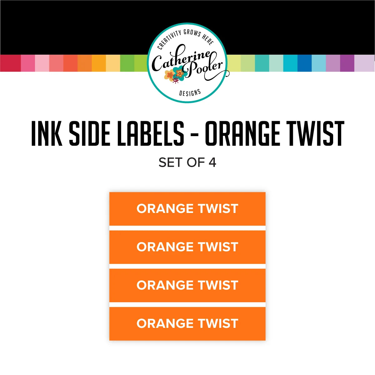 Catherine Pooler Designs - Ink Pad Side Labels - Orange Twist