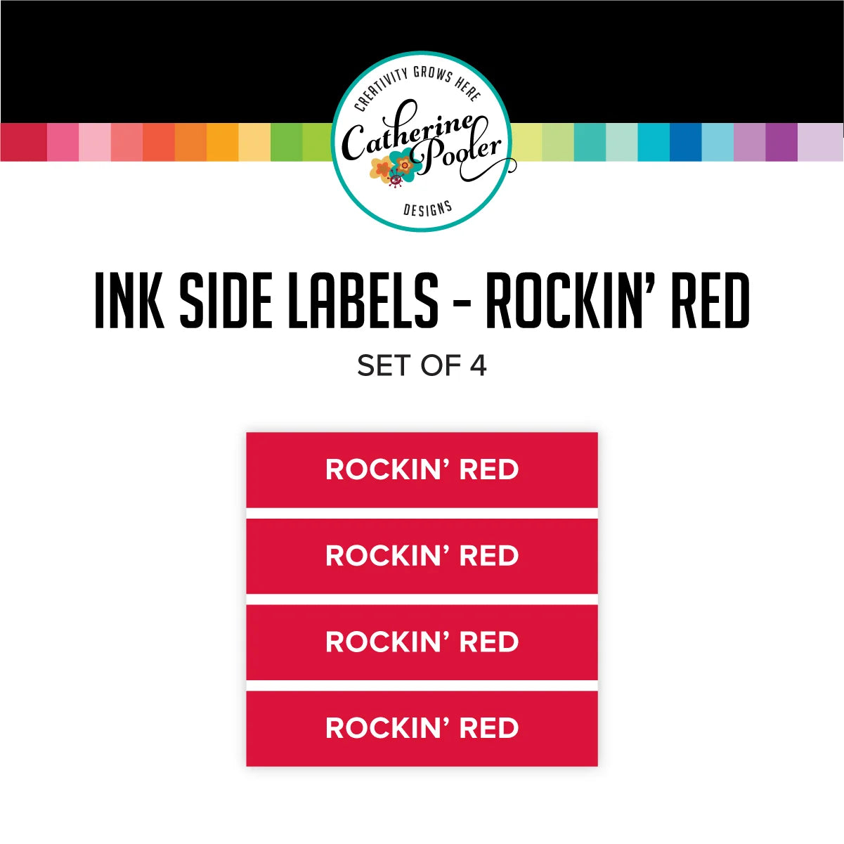 Catherine Pooler Designs - Ink Pad Side Labels - Rockin' Red