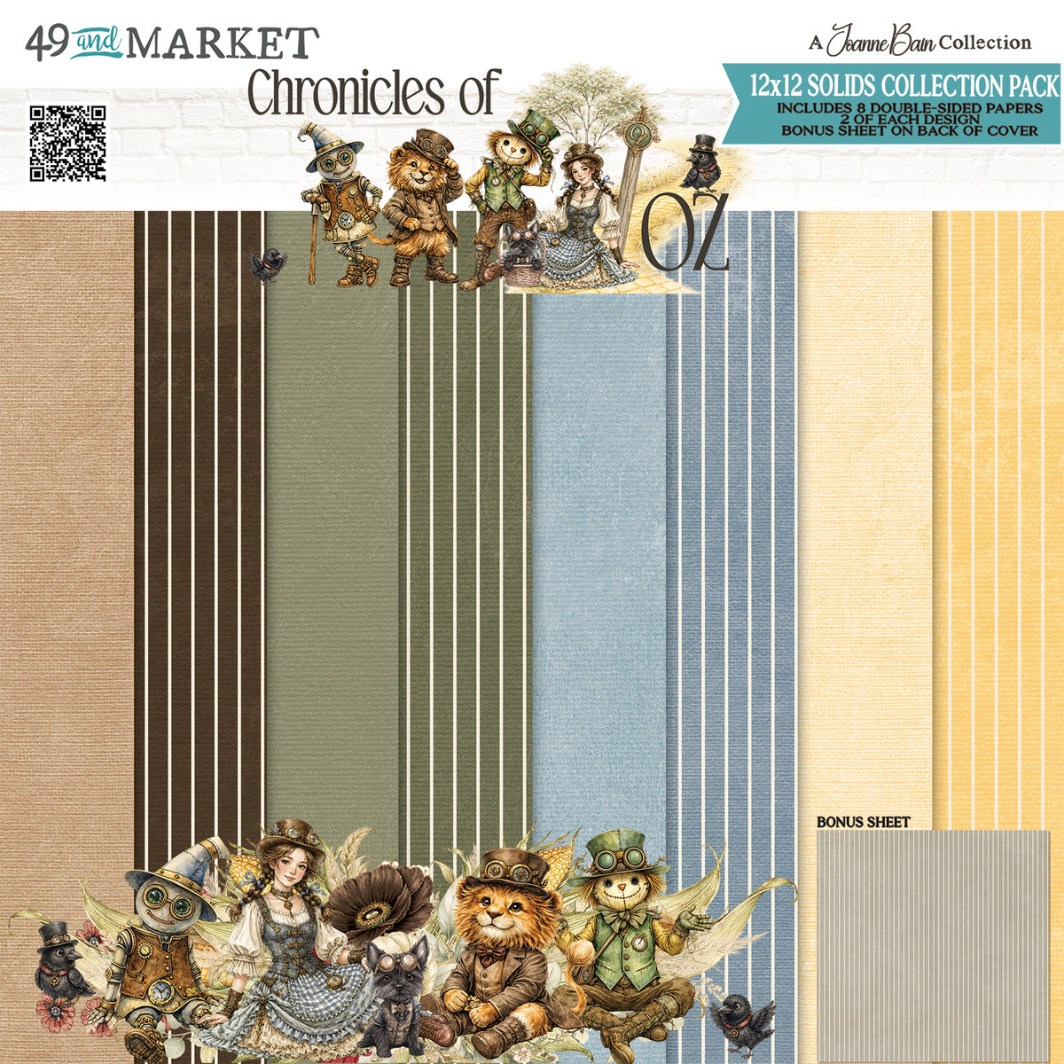 49 And Market - Chronicles Of Oz Collection - 12 x 12 Solids Collection Pack