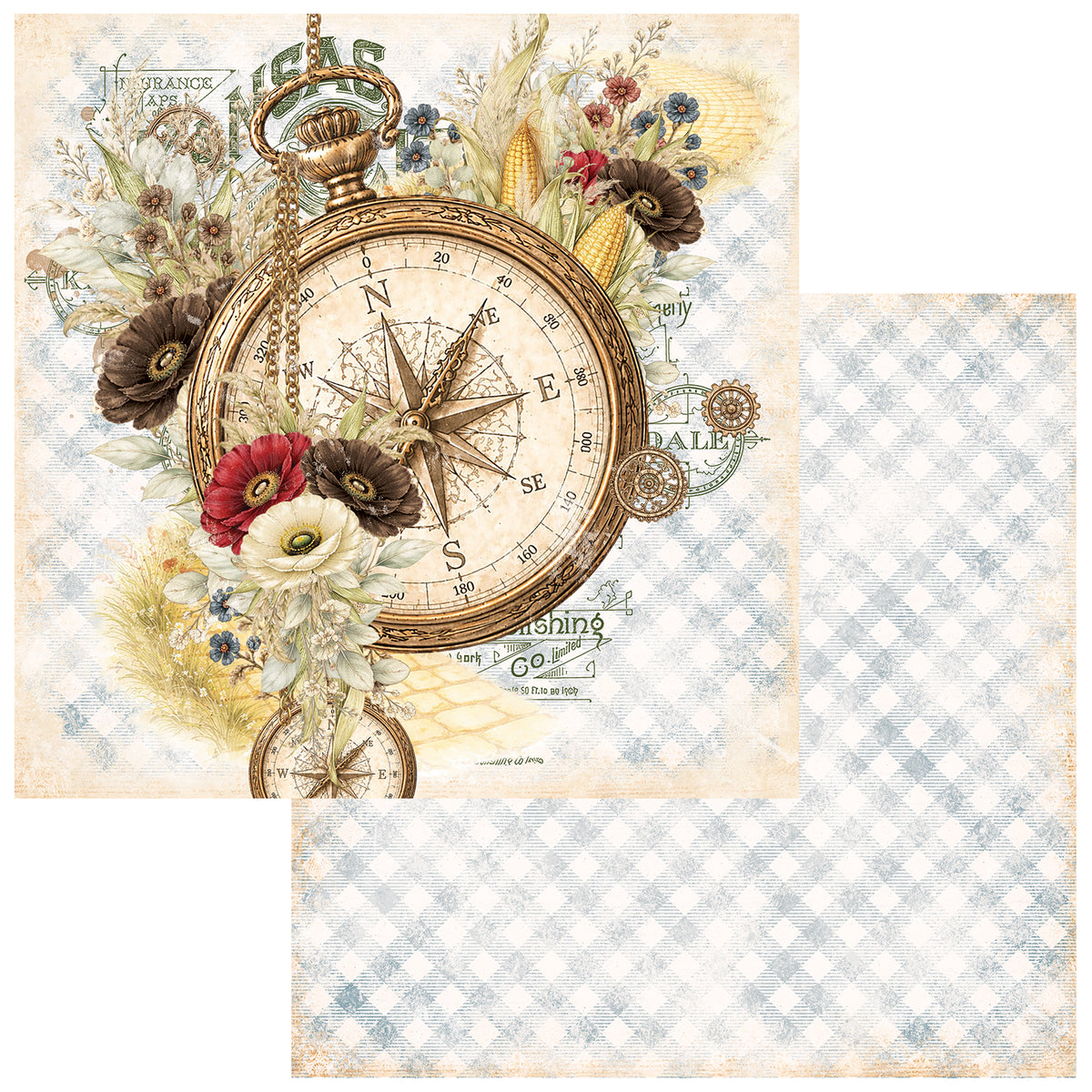 49 And Market - Chronicles Of Oz Collection - 12 x 12 Double Sided Paper - Gently Guided