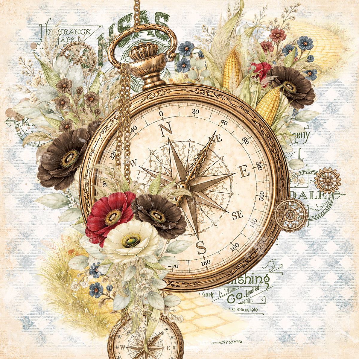 49 And Market - Chronicles Of Oz Collection - 12 x 12 Double Sided Paper - Gently Guided